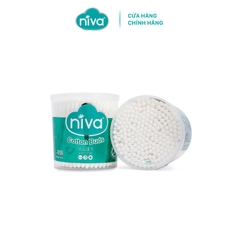 Combo 3 Tăm Bông Niva Hũ Xoay 200 Que Thân Nhựa AH2 Đa Năng Chuyên Dùng Ngoáy Tai, Vệ Sinh, Trang Điểm