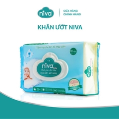 Khăn Ướt Đa Năng Không Mùi Niva Gói 80 Tờ Tiện Dụng, Diệt Khuẩn, An Toàn Cho Trẻ Sơ Sinh Phụ Nữ Mang Thai