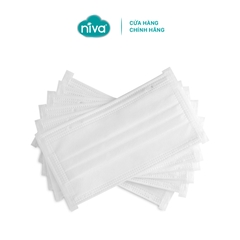 Combo 10 Khẩu Trang Y Tế 4 Lớp Niva Hộp 20 Cái Kháng Khuẩn, Ngăn Khói Bụi, Vi Khuẩn Hàng Chính Hãng Cao Cấp