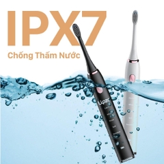 Bàn chải điện thông minh Lipzo sóng âm sợi siêu mảnh giúp chải sạch từng kẽ răng, chăm sóc nướu lợi hiệu quả