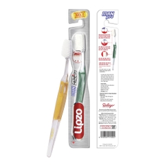 Combo 3 Bàn Chải Đánh Răng Lipzo Pro For Man Cho Nam Giới Men Răng Yếu Công Nghệ Lông Nở Kết Hợp Chỉ Tơ Nha Khoa Mềm Mản