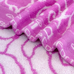 Khăn Lau Đầu Sợi Tre Pha Cotton Tự Nhiên Niva HP1 Mềm Mịn Thấm Nước An Toàn Cho Da, Hoa Văn Kích Thước 340x760 mm