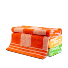 Khăn Tắm Cotton Tự Nhiên 100%  Xuất Nhật Niva BJ2 Mềm Mịn Thấm Hút, An Toàn, Hoa Văn Kích Thước 700x1400 mm