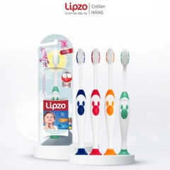Bàn Chải Đánh Răng Lipzo Kids S2 Hình Thú Ngộ Nghĩnh Siêu Mềm Dành Cho Bé Trên 2 Tuổi