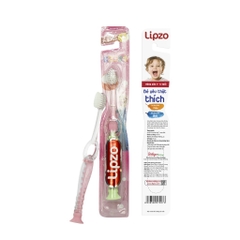 Combo 3 Bàn Chải Đánh Răng Lipzo Kids S1 Lông Chỉ Tơ Nha Khoa Kháng Khuẩn Mềm Mảnh Dành Cho Bé Từ 2 Tuổi Trở Lên