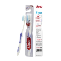 Combo 5 Bàn Chải Đánh Răng Lipzo Flex Khay Dành Cho Người Lớn Công Nghệ Lông Chỉ Tơ Nha Khoa Siêu Mềm Mảnh