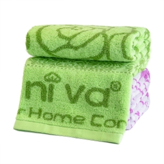 Khăn Tắm Cotton Tự Nhiên 100% NIVA Bp3 Mềm Mịn Thấm Hút Tốt, An Toàn Cho Da, Hoa Văn Kích Thước 690x1390 mm