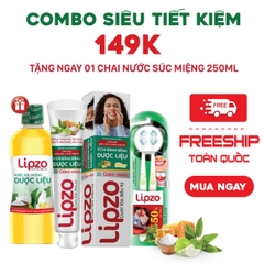 Combo chăm sóc răng miệng toàn diện Lipzo – Chỉ 149.000đ (Số lượng có hạn)