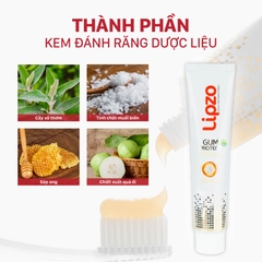 [1 TẶNG 1] Kem Đánh Răng Lipzo Dược Liệu 185g Tặng Kèm Bàn Chải Lipzo Maxcare X