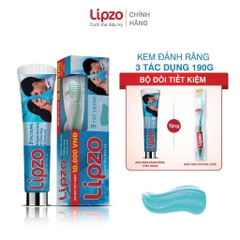 Combo Kem Đánh Răng Lipzo 3 Tác Dụng & Bàn Chải MaxCare – Ngừa Sâu Răng, Trắng Răng, Thơm Miệng