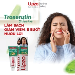 Kem Đánh Răng Dược Liệu Lipzo Tuýp 19g Từ Dược Liệu Tự Nhiên Bảo Vệ Nướu Và Răng