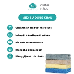 Khăn Mặt Sợi Sồi Niva FP4 30% Sợi Sồi Và 70% Cotton Mềm Mịn Kích Thước 28x48 cm