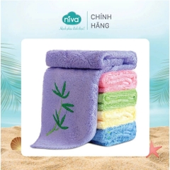 [Combo 3] Khăn Mặt Cotton Tự Nhiên 100% NIVA WP1 Mềm Mịn Thấm Hút Tốt, An Toàn Cho Da, Hoa Văn Kích Thước 280x480 mm