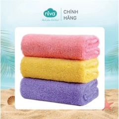[Combo 5] Khăn Mặt Cotton Tự Nhiên 100% Niva WS4 Mềm Mịn Thấm Hút Tốt, An Toàn Cho Da, Trơn Kích Thước 280x480 mm