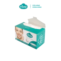 Combo 3 Bông Tẩy Trang Vuông Niva CP2 Cao Cấp Bông Tự Nhiên, Công Nghệ Kháng Khuẩn An Toàn Cho Da Dầu Mụn Nhạy Cảm