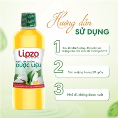 Nước Súc Miệng Lipzo Dược Liệu 250ml – Kháng Khuẩn, Phục Hồi Chân Nướu, Giảm Viêm