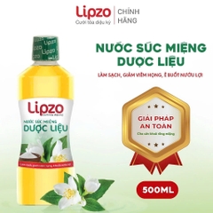 Nước Súc Miệng Lipzo Dược Liệu 250ml – Kháng Khuẩn, Phục Hồi Chân Nướu, Giảm Viêm