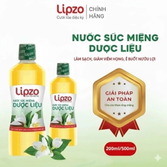 Nước Súc Miệng Lipzo Dược Liệu 250ml – Kháng Khuẩn, Phục Hồi Chân Nướu, Giảm Viêm