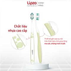 [Combo 3] Bàn Chải Lipzo Sensitive Chỉ Tơ Nha Khoa Kháng Khuẩn Cho Răng Nhạy Cảm, Siêu Mềm Dịu