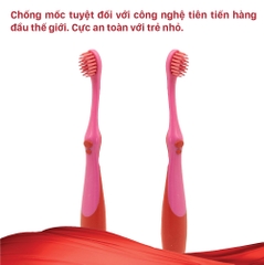 Bàn Chải Đánh Răng Trẻ Em LIPZO Kids 3 Lông Chỉ Tơ Nha Khoa Kháng Khuẩn Mềm Mảnh Dành Cho Bé Từ 0-2 Tuổi