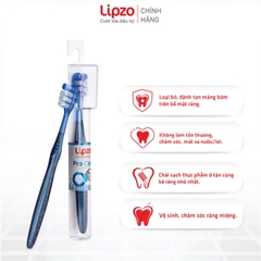 Combo 3 Bàn Chải Đánh Răng Lipzo ProCare Cao Cấp Công Nghệ Lông Chỉ Tơ Xoắn Kép Kết Hợp Lông Sợi Tynnex Làm Sạch Mảng Bám