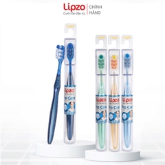 Combo 3 Bàn Chải Đánh Răng Lipzo ProCare Cao Cấp Công Nghệ Lông Chỉ Tơ Xoắn Kép Kết Hợp Lông Sợi Tynnex Làm Sạch Mảng Bám