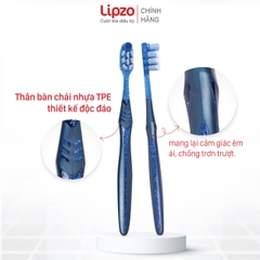 Combo 3 Bàn Chải Đánh Răng Lipzo ProCare Cao Cấp Công Nghệ Lông Chỉ Tơ Xoắn Kép Kết Hợp Lông Sợi Tynnex Làm Sạch Mảng Bám