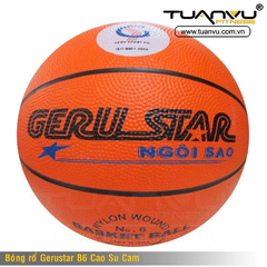 Bóng Rổ Gerustar B6 Cao Su Cam