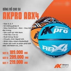 Quả bóng rổ cao su AKPROABX4