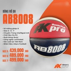 Quả bóng rổ da AB8008