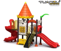 Sân chơi ngoài trời mầm non 2 tầng TQ-ZR1114