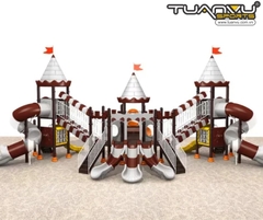 Sân chơi ngoài trời mầm non lâu đài bãi biển