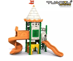 Sân chơi ngoài trời mầm non lâu đài KP-CB110