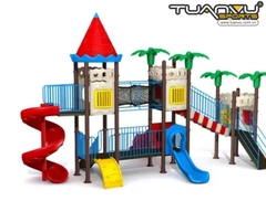Sân chơi ngoài trời mầm non lâu đài KP-CB1339