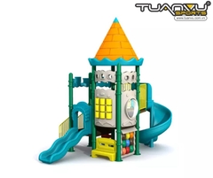 Sân chơi ngoài trời mầm non lâu đài sân sau