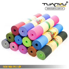 Thảm yoga TPE 8mm 2 lớp