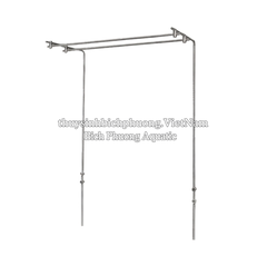 CHÂN TREO / GIÁ TREO ĐÈN ĐÔI INOX MAD M2 CHO HỒ THỦY SINH 60 - 90 - 120 - 150CM