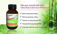 Ultra Pure Cod Liver Oil with DHA Brauer 12m+ Úc