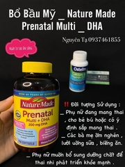 THUỐC BỔ BẦU PRENATAL MULTI CỦA MỸ 150 viên