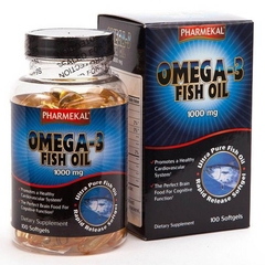 Viên uống dầu cá Omega-3 Fish Oil 1000Mg Pharmekal hộp 100 viên/hộp - Mỹ