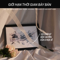 Tranh Small Garden - Yuyuharu x Ong Mặt Bự