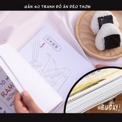 Sổ Tô Màu Ramen Nóng Hổi - Tranh Dày 250gsm - Khổ B5 - Ong Mặt Bự