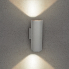 Đèn Led Gắn Tường Ngoài Trời 2 Đầu IP65 KINGLED 12w*2 Vỏ Xám
