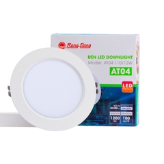 Đèn LED Âm Trần Downlight Tròn AT04 RẠNG ĐÔNG 12W - 25W