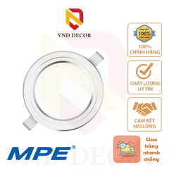Đèn Led Panel Âm Trần MPE Viền Bạc 7W-9W-12W Mã: Seri RPL