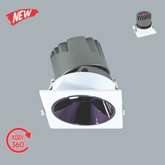 Đèn LED Downlight Vuông 10W Chỉnh Góc Anfaco AFC 750/1