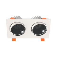 Đèn LED downlight Đôi 12W*2 Chỉnh Góc Anfaco AFC 764/2-12Wx2