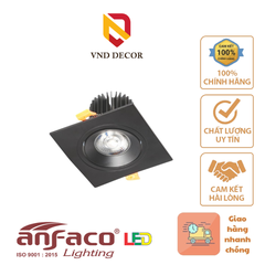 Đèn LED downlight Vuông Âm Trần Chỉnh Góc 9W-12W Anfaco AFC 767/1