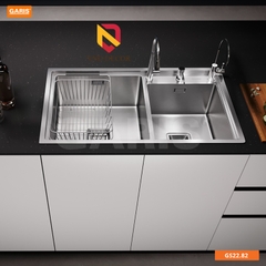 CHẬU RỬA 2 HỐ LỆCH GS22.82