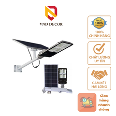 Đèn Đường Năng Lượng Mặt Trời 200W Mẫu Bàn Chải, Ánh Sáng Trắng, Tấm Pin Mono